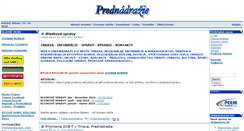 Desktop Screenshot of prednadrazie.sk